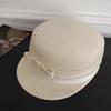 Vintage Looking Horse Riding Formal Hat Bow Fashion Knights Cap Peaked Flat Cap  Fashion Show