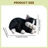 Cat Figurine Art Crafts Decorative Garden Statue for Shelf Outside Landscape