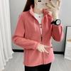 Autumn and winter fleece jacket fleece casual fleece jacket stand-up collar thickened cardigan sports outdoor warm sweater