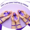 Kigeli 100 Pcs Purple Ribbon Awareness Silicone Bracelets for Suicide Prevention Alzheimer Pancreatic Epilepsy Domestic Violence Overdose Lupus