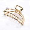 Unique Fashion Hair Accessories Ladies Geometric Metal Korean Hair Claw Clip