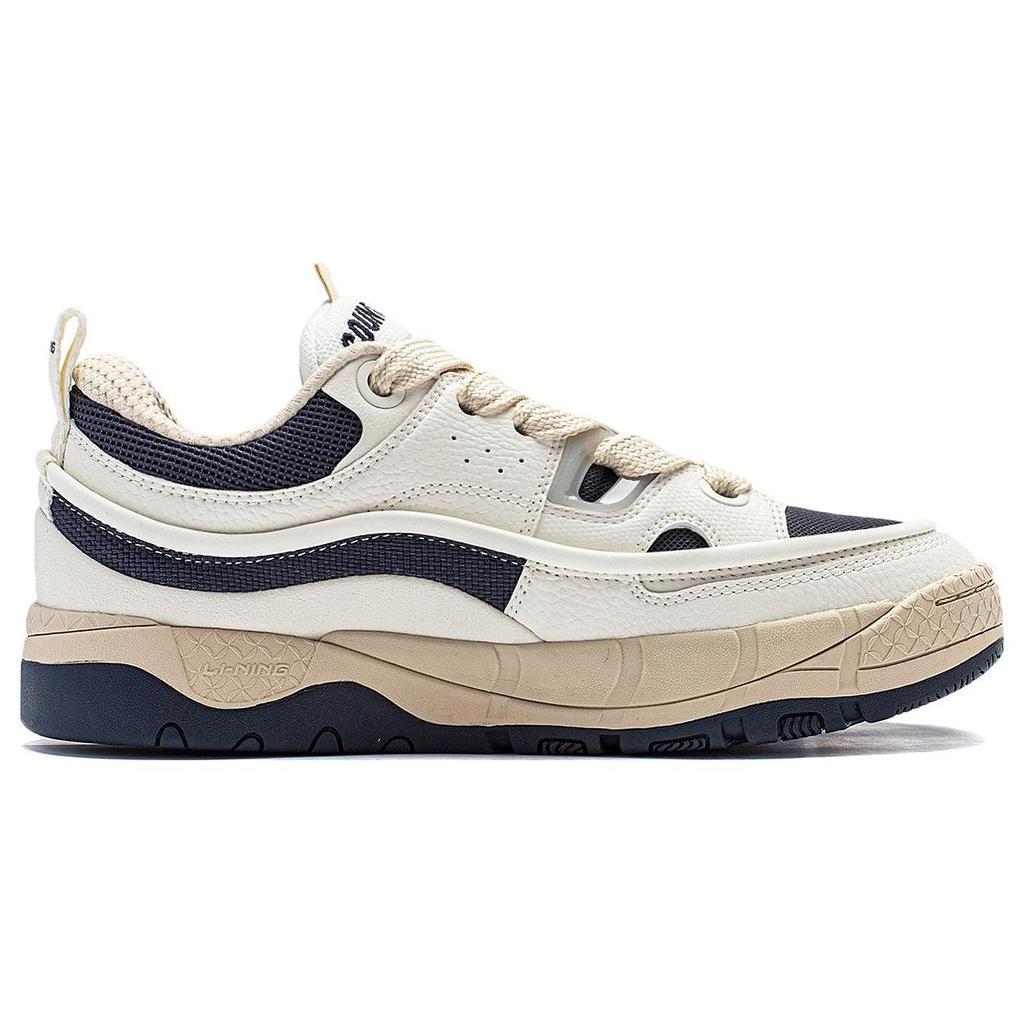 Li Ning CF Su Series Honor 3.5 Comfortable Breathable Shock Absorbing Durable Low Top Casual Shoes Men Casual Shoes Off-White AGCT331-1