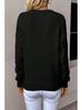 Spring/Autumn Women's Long Sleeve Hollow Knitted Pullover Sweater