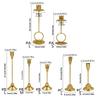 Contemporary Metal Candle Holder Iron Taper Candle Stand Candlestick Stand for Romance Wedding Centerpieces Decoration