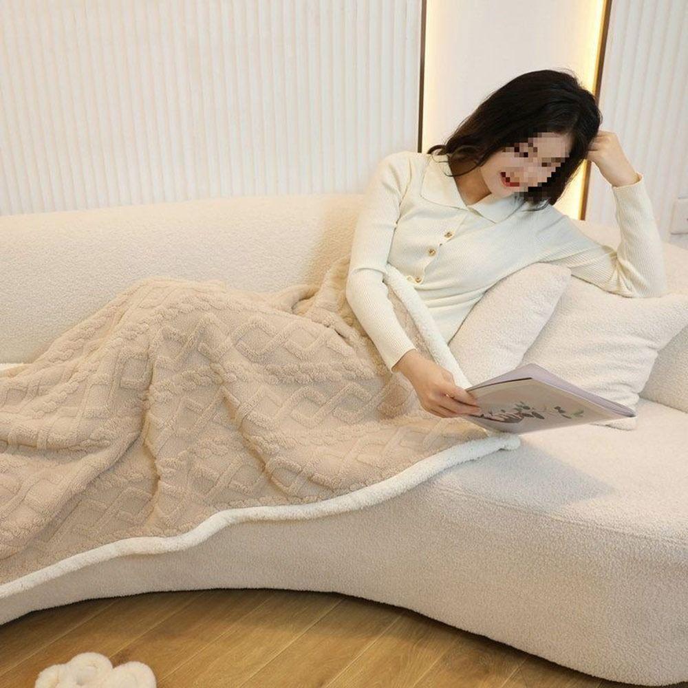 Coral Fleece Lazy Shawl Thick Warm Winter Shawl New Warm Blanket Winter Season