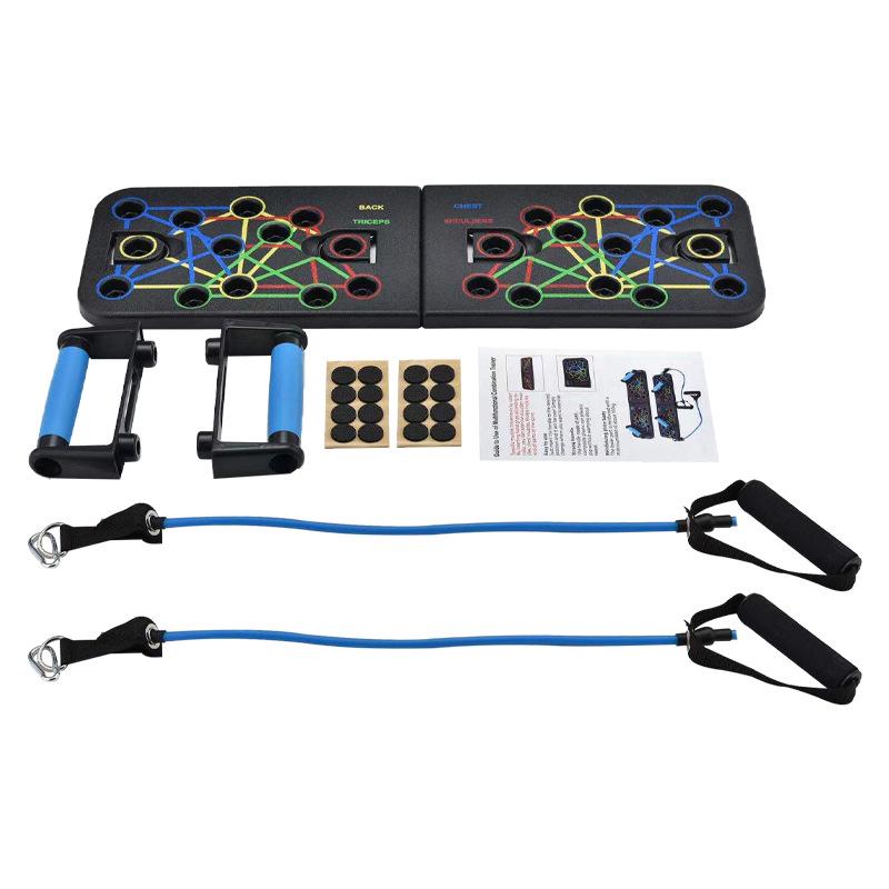 Faltbares Tragbares Liegestütz- und Dip-Brett für Brust und Indoor-Fitness