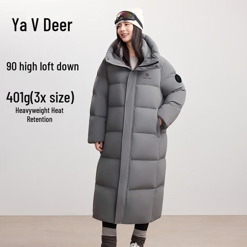 

Yalu Women s Thermal Core Long Hooded Down Jacket XL