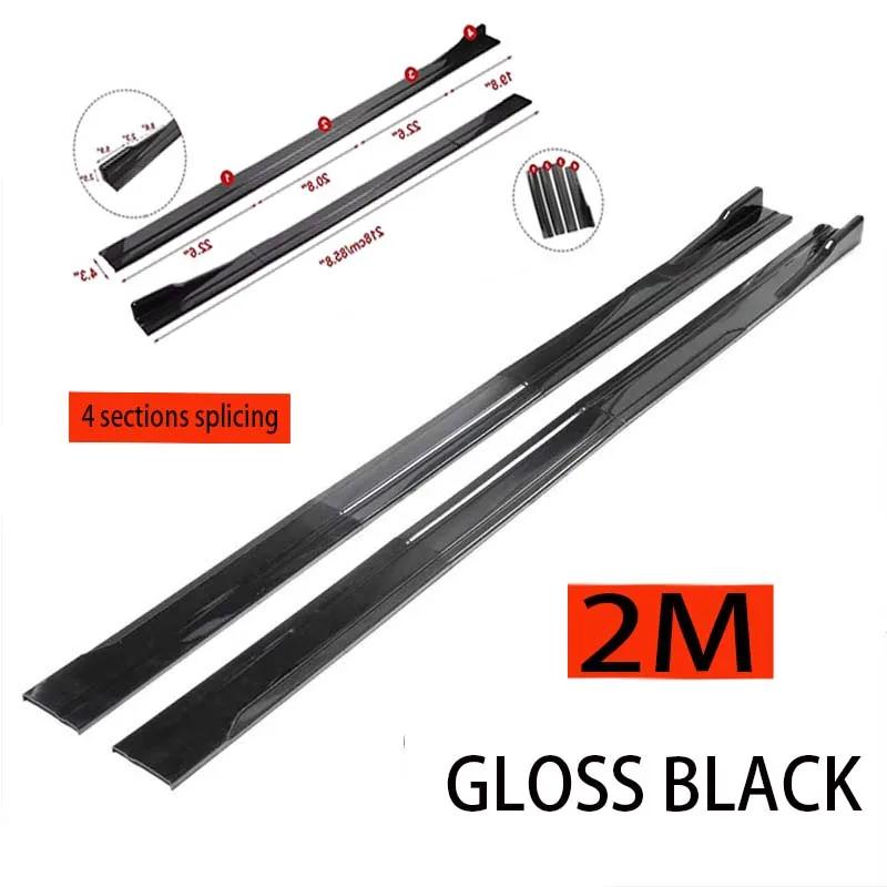

Universal Car Side Skirt 8 Pcs 2.2m Winglet Splitters Lip Side Spoiler For Opel Zafira B Astra H Corsa D Insignia