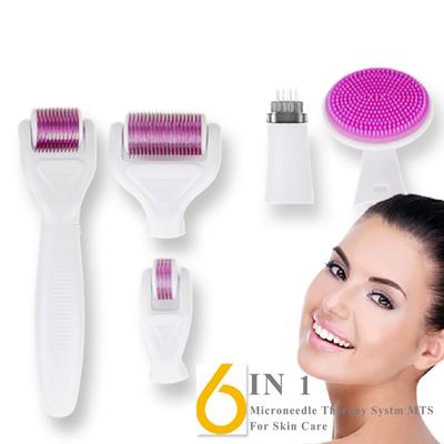 Derma Roller 6 In 1 Micro Needles Derma Roller for Face Care with Micro Needling and Disinfectant