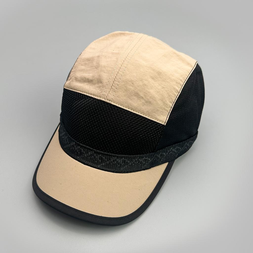 Color Matching Simple Solid Color Quick-Drying Baseball Cap Men'S And Women'S Mesh Sunshade Breathable Short Brim Cap