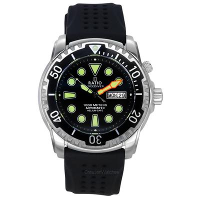 FreeDiver verze 02 Helium Safe 1000M Sapphire Automatic Black Ciferník 1068HA90-34VA-BLK-V02 pánské hodinky