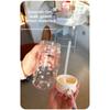 600/800ml Water Bottle Transparent Drinking Bottle Gifts Tea Separation Cup