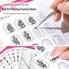 Nailart-Übungsbrett: Wiederverwendbares Zeichen- und Linienzeichenwerkzeug für Anfänger