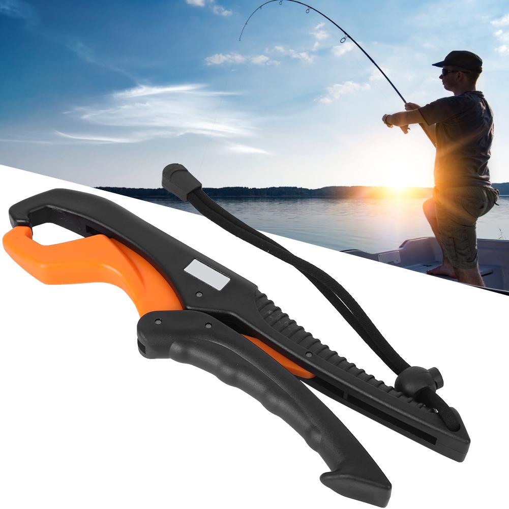Kunststoff Fischmaulgreifer Angelcontroller Zange Klemme mit Anti-Verlust-Fangband Zubehör(große Größe )