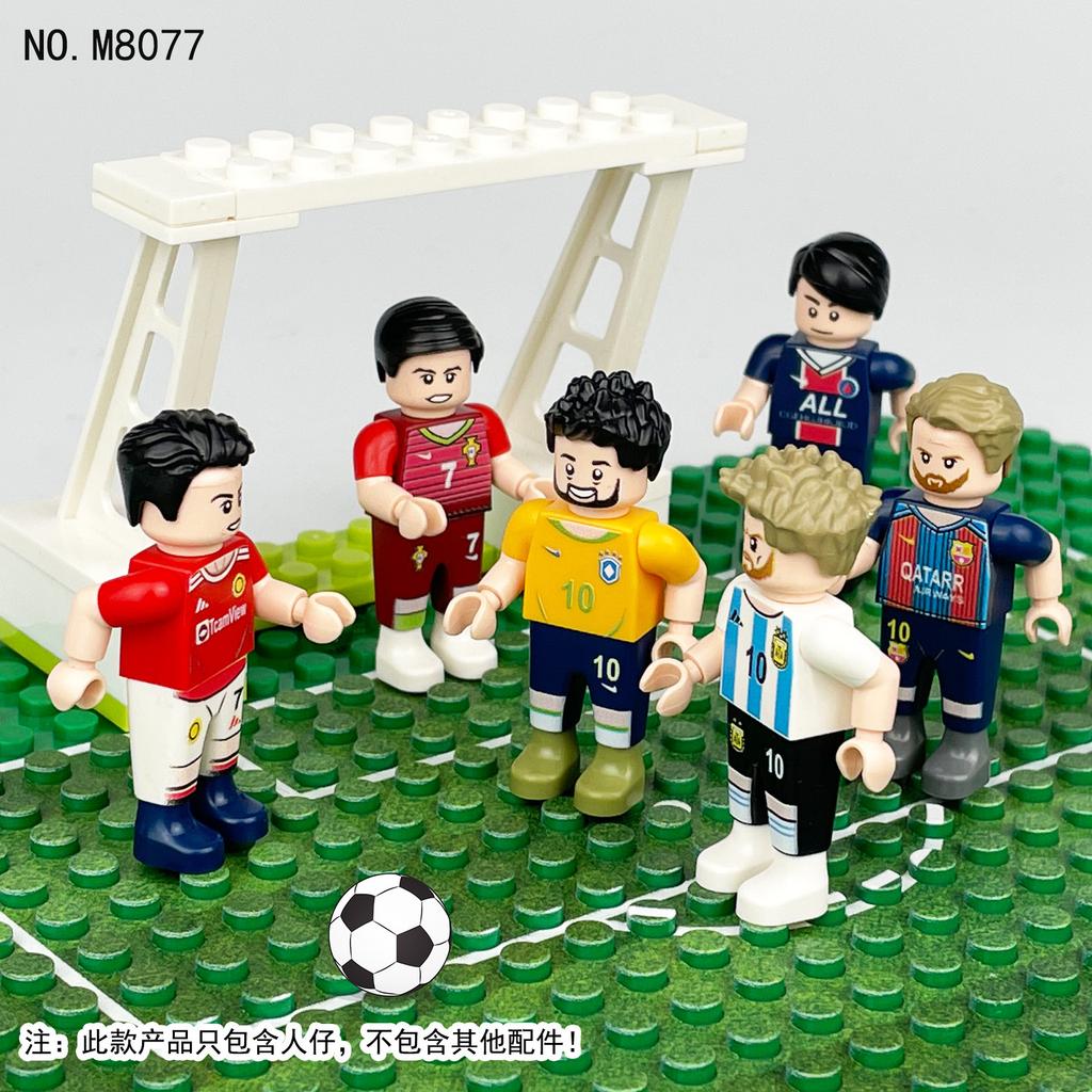 M8070 M8077 M8101 Sports Football Player Star Messi Building Block Toy