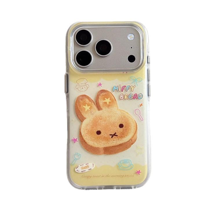 Creative Cute Bunny Toast iPhone 17/16 Pro Max/15/14 Girly Case