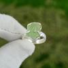Natural Apatite Rough Gemstone 925 Silver Promise Ring Size 8.75 For Girls