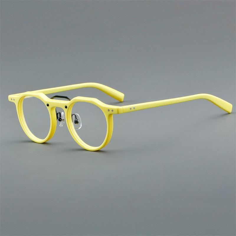 Blue Light Filter Reading Glasses Men Luxury Designer Small Oval Green Ultralight Acetate Frames Okulary