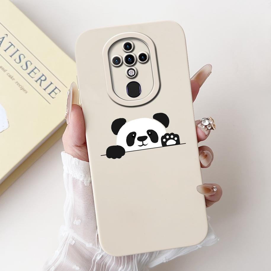 For Tecno Spark 6 Case New Fashion Tulip Flower Camera Lens Protective Cover Soft Matte Fundas For Tecno Spark 6 2020 KE7 Bumper