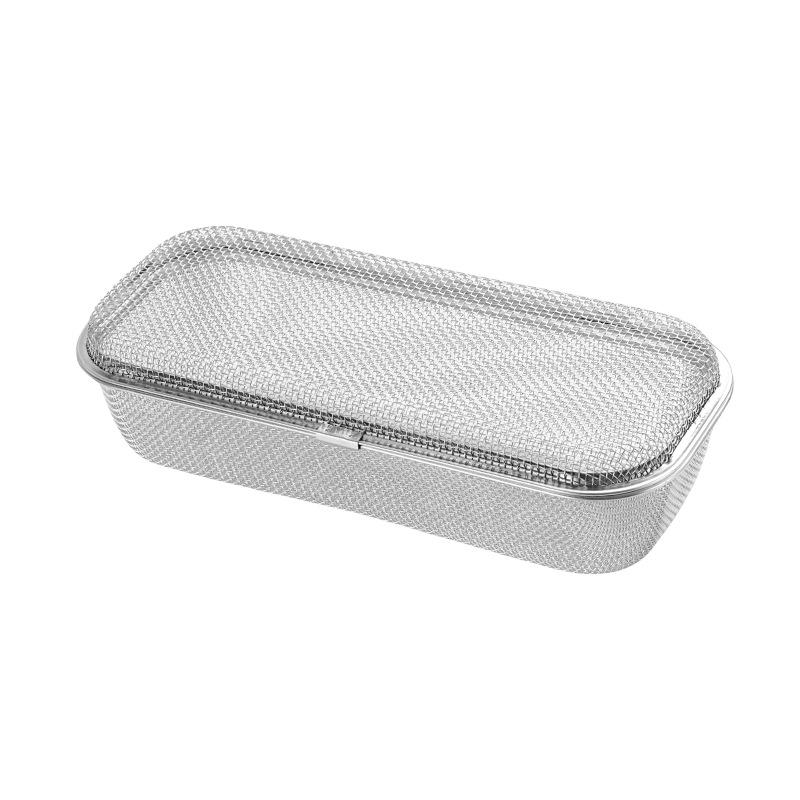 Stainless Steel Mesh Cutlery Basket for Dishwasher: Compact Storage & Cleaning for Spoons and Chopsticks