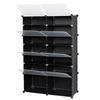7-tier 14 Grids Shoe Rack Organizer Portable Large Capacity Tower Shelf Storage Cabinet Stand For