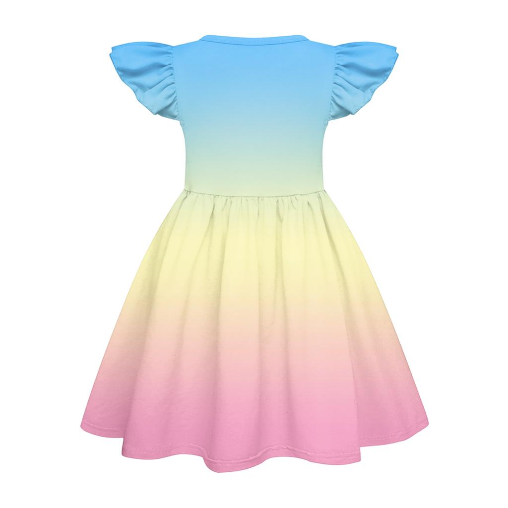 Girls' Summer Princess Dress , A,Line T,Shirt Dress Easter Day
