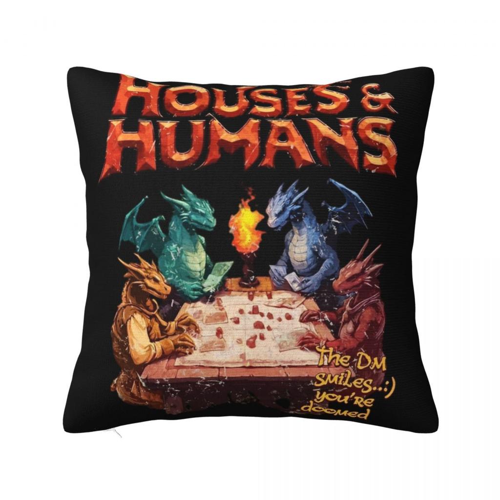 Home Decorations House And Humans Pillowcases Stuff Dungeons and Dragons Pillow Cover Square Multi Size