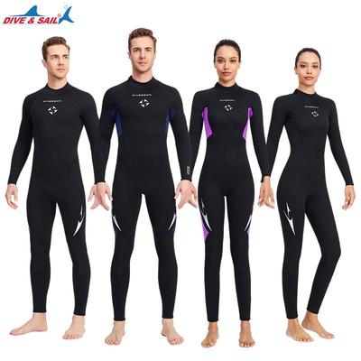 DIVE&SAIL 3MM Unisex Long-Sleeve Wetsuit for Diving & Surfing