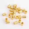 18K Gold Plated Barrel Beads - Colorfast Spacer Beads for DIY Jewelry, Necklace, and Bracelet Making