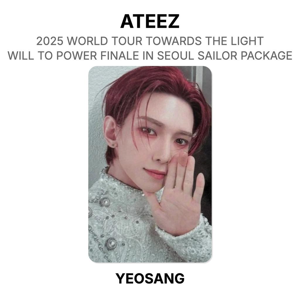 ATEEZ 2025 WERELDTOUR NAAR HET LICHT : WILL TO POWER FINALE IN SEOUL SAILOR PAKKET Officiële Fotokaart