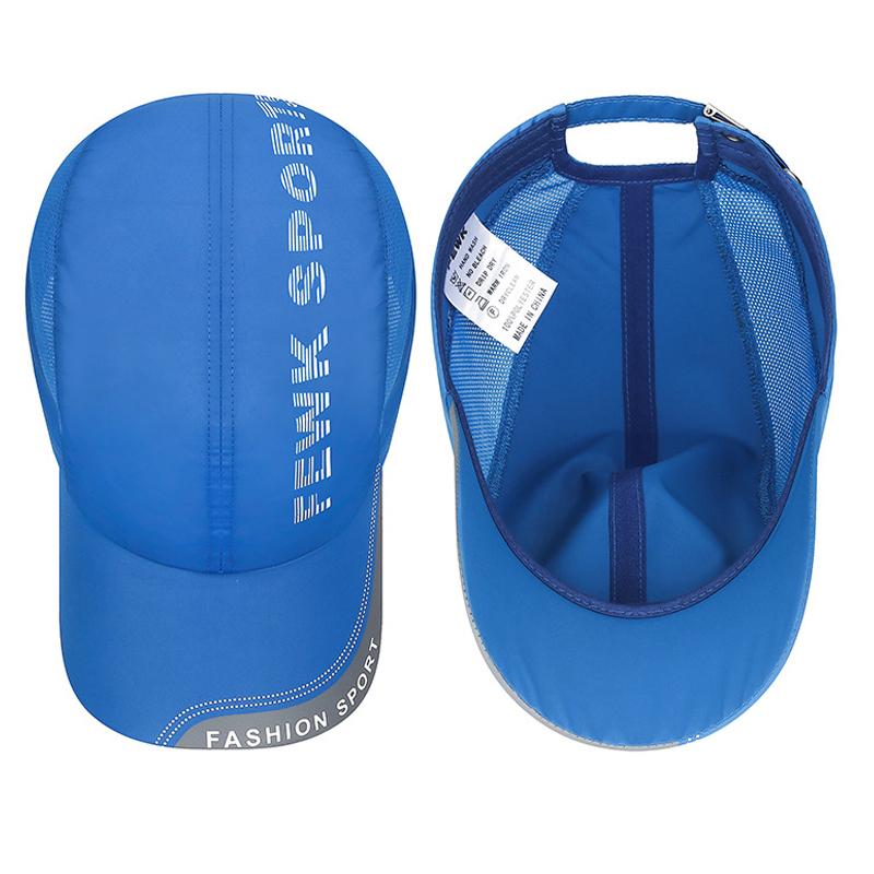 Spring Summer Spliced Mesh Sunscreen Quick-Drying Cap Men Breathable Travel Sunshade Baseball Cap