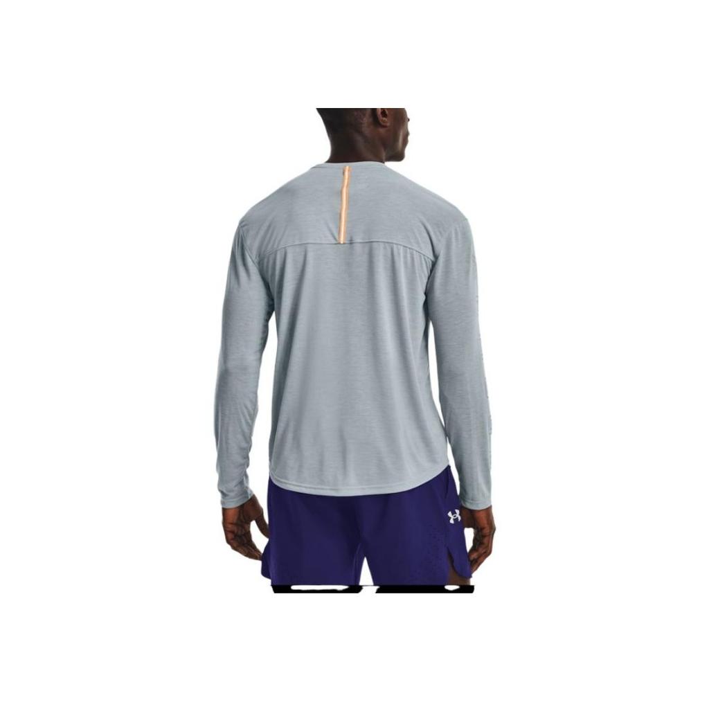 Under Armour Anywhere Training Slim Fit Long Sleeve T-Shirt Men Tops Blue 1379010-465