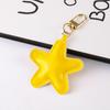 Yousheng Keychain Pendant Imitation Leather Soft Cotton-Filled Star Shape Key Chain with Metal Buckle Bag Hanging Ornament