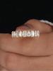 925 Sterling Silver Gorgeous Classic Rectangle Pear Zircon Ring For Women Engagement Wedding Fashion High Quality Fine Jewelry
