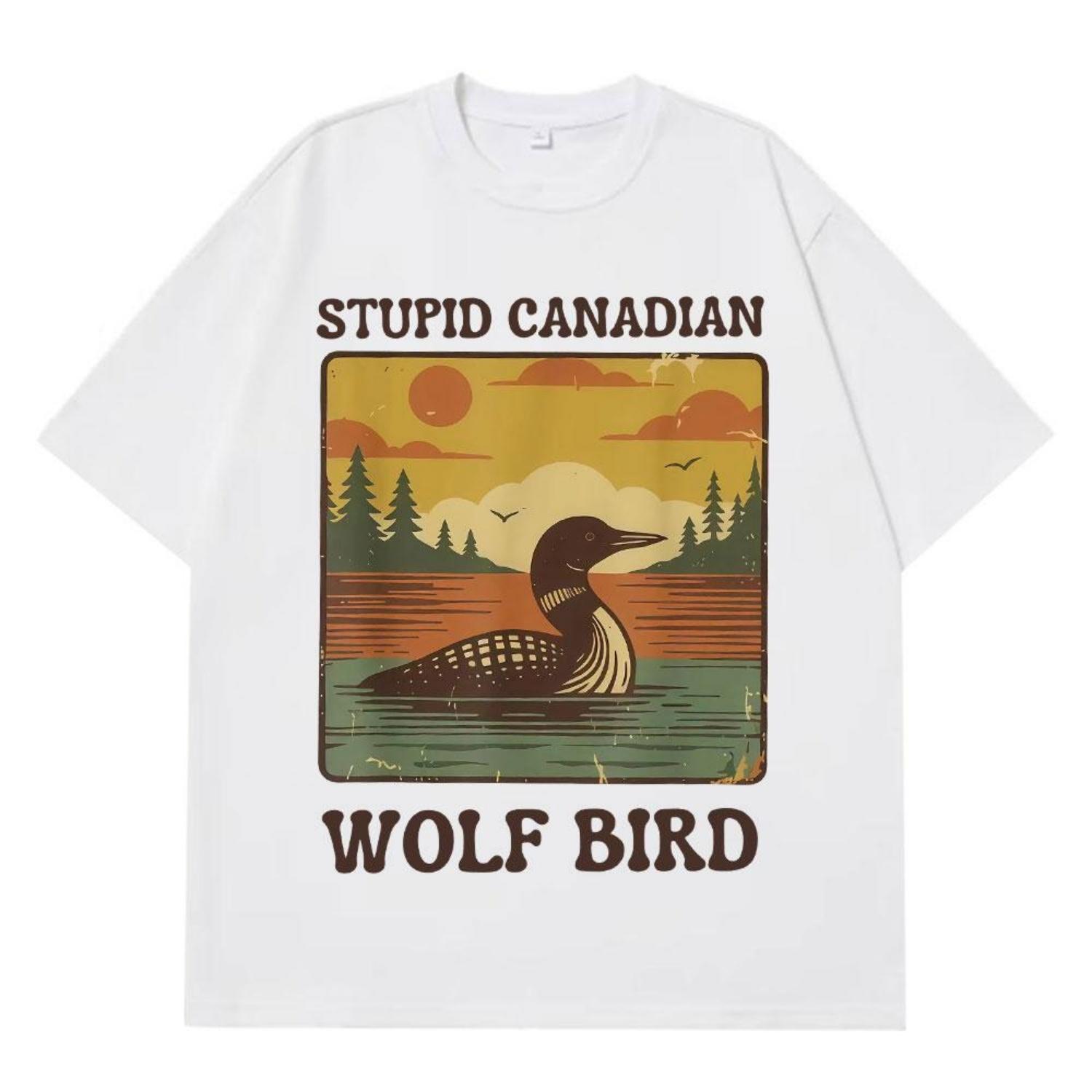 

Vintage Streetwear Cotton T-Shirt with Canadian Graphic Print S чёрный