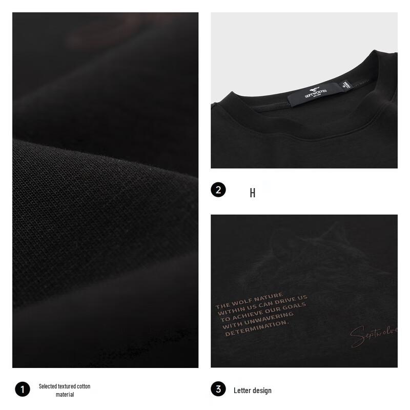 Septwolves Men's Autumn/Winter Round Neck Modal Blend Sweatshirt