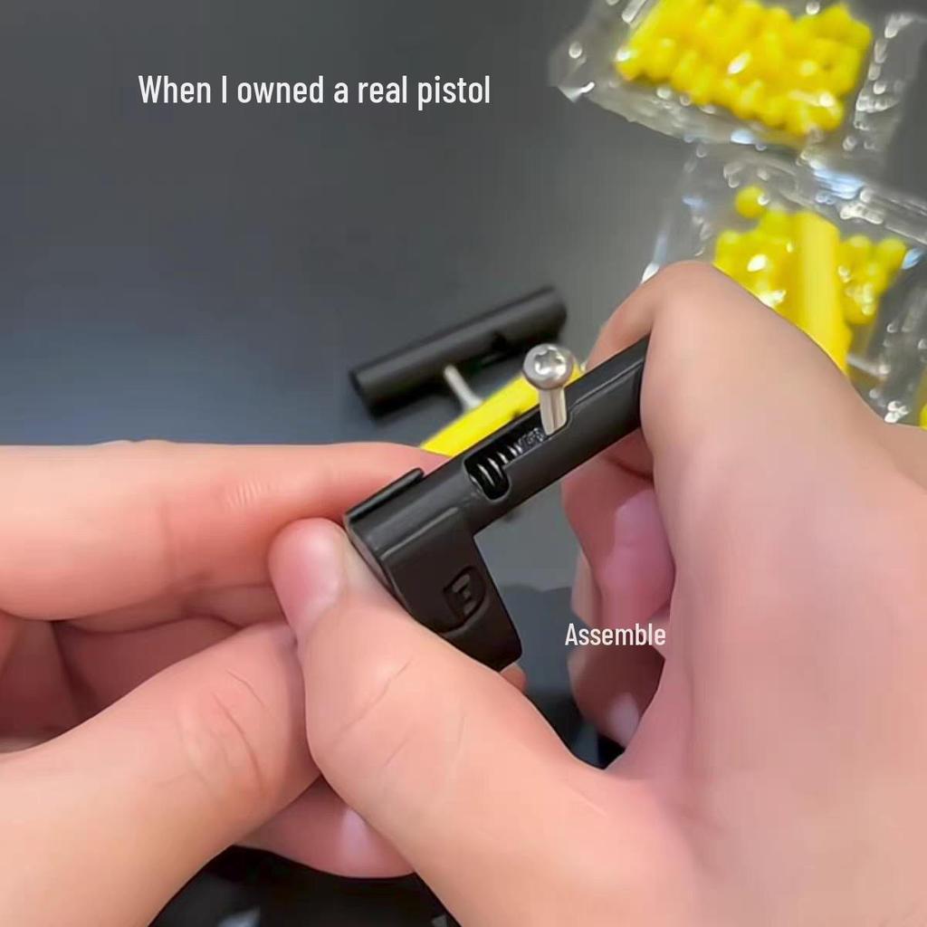 Mini Decompression Ring Toy Gun - Creative Multifunctional Ejector Battle Toy