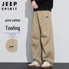 JEEP SPIRIT Men's Loose Fit Cotton Cargo Pants