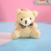 STOBOK Plush Bear Keychains, 4-Piece Set, Ball Chain, Cute, Fluffy Key Chain, Gift, Bag Charm, Car Key