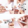 100 Pcs / Set Nail Holder Phototherapy Extension Butterfly Square Paper Holder Manicure Tool