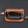 CLVN6 1Pcs Leather Wood Grain Car Key Cover Keychain Case For Ford ST Line Focus X 2 3 Mondeo Fiesta Kuga MK2 MK3 MK4 Auto Accessories
