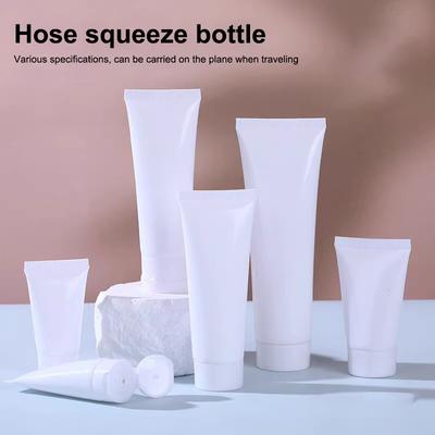 10 Stück 15/20/30/50/100 ml Weiße Flip-Top Leere Nachfüllbare Lotion Quetschflaschen Auslaufsicher Reise Für Handcreme Hautpflege Lotion DIY