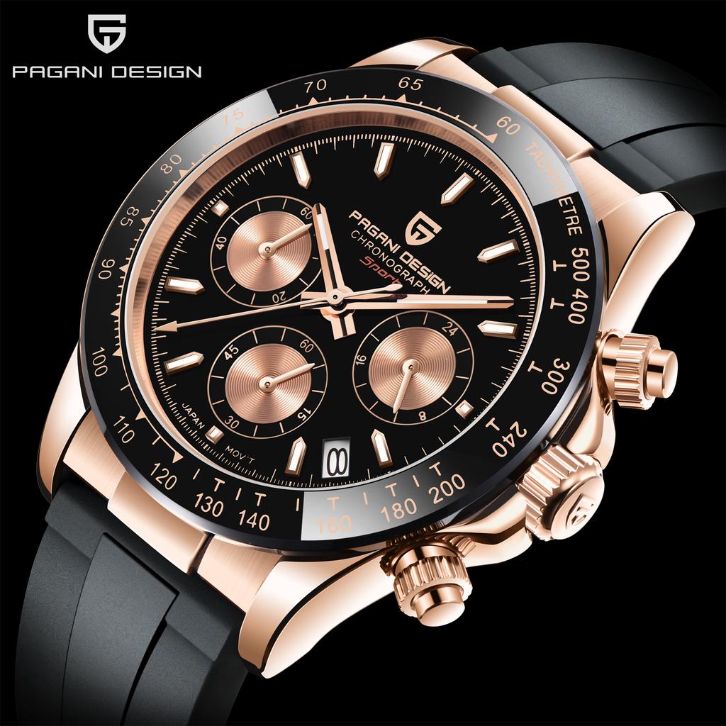 Pagani Design New TOP Brand Luxury Men's Watch with Box Multi-functional 100m Waterproof Fashion Luminous Men's Quartz Watches