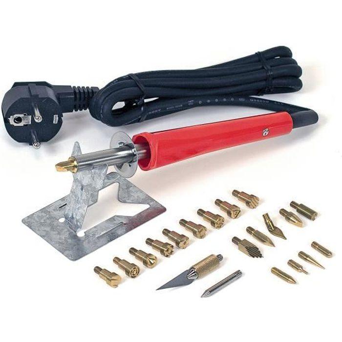 ROTHENBERGER Komplettes Brandmalerei-Set - Rot