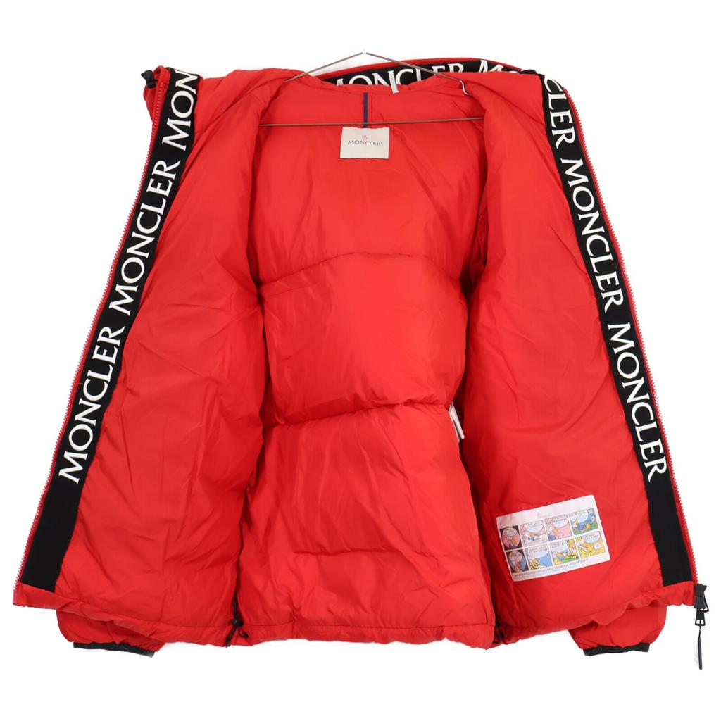 Moncler [/Domestic Regular] MONTCLA Monkura Inside Logo Embroidered Line Hooded Down Jacket 6 RedUsed