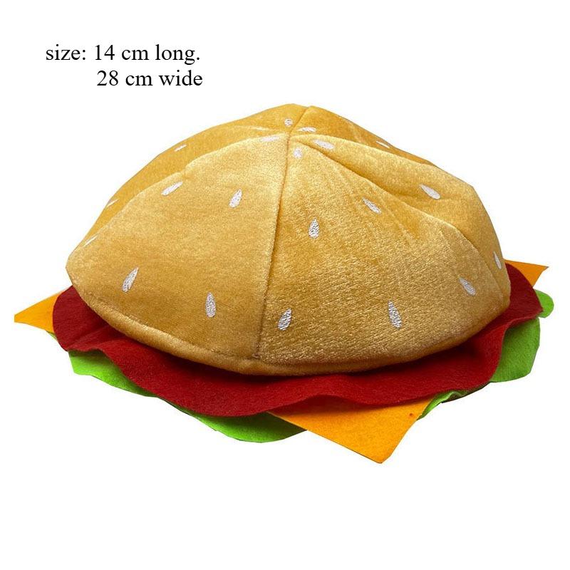 Funny French Fries Burger Hats Carnival Photography Props Party Hats Cosplay Costumes Headdress Accessories Show