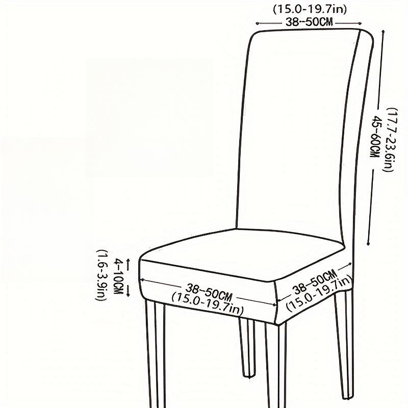 Jacquard Chair Cover Household Dining Chair Cover Thickened Cushion Cover Chair Cover Universal Elastic Chair Cover