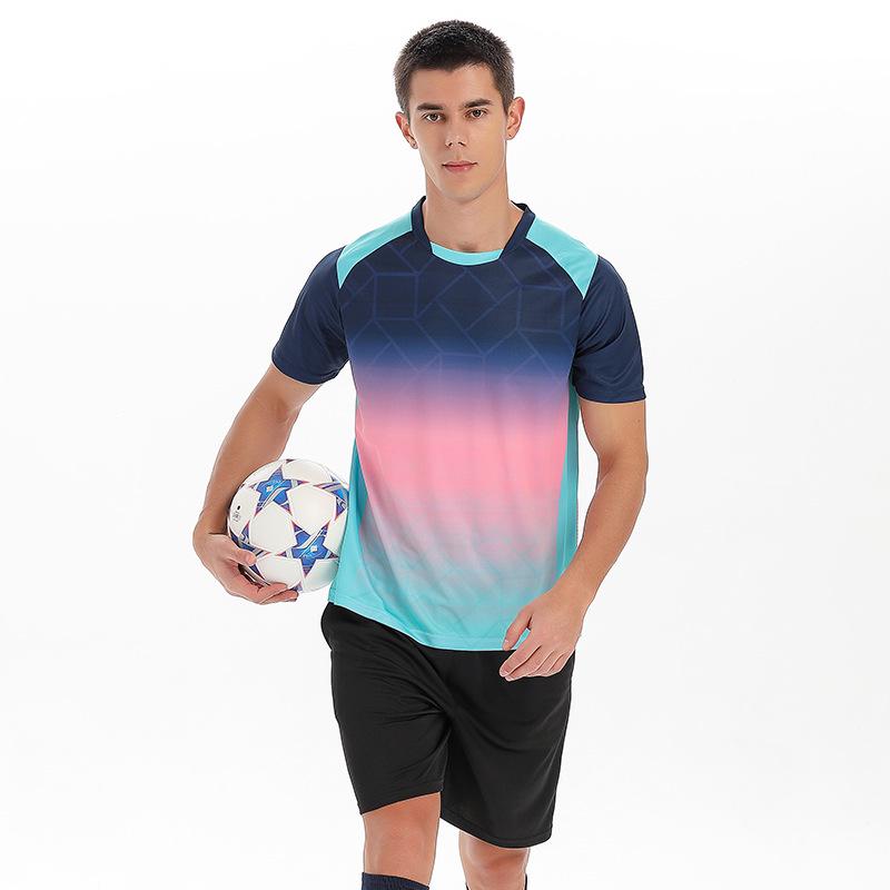 

Custom Short-Sleeve Football Sports Set for Adults & Children - Competition & Training M королевский синий