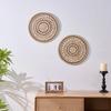 Boho Gewebte Wandkunst Handgefertigt 30/35CM Runder Tischset Untersetzer Topfuntersetzer Mehrzweck Wandbehang für Wohnzimmer Dekoration
