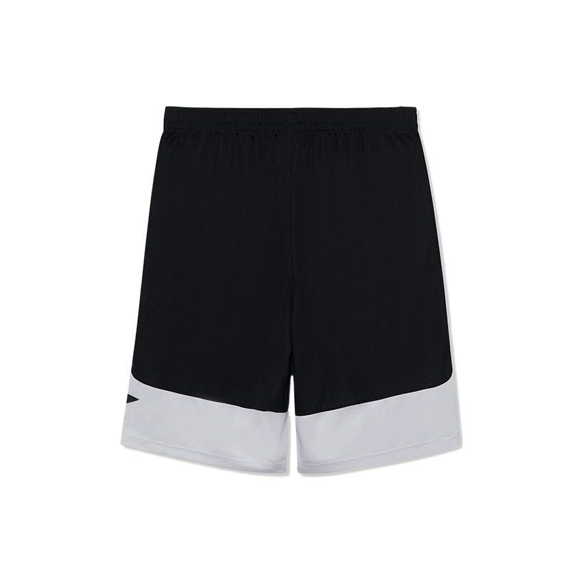 Li Ning Graphic Print Crew Neck Short Sleeve T-Shirt And Sports Shorts Set Men Set White Black AHSS965-2+AAPR359-1